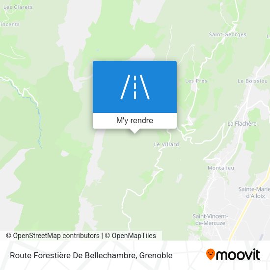 Route Forestière De Bellechambre plan