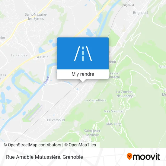 Rue Amable Matussière plan