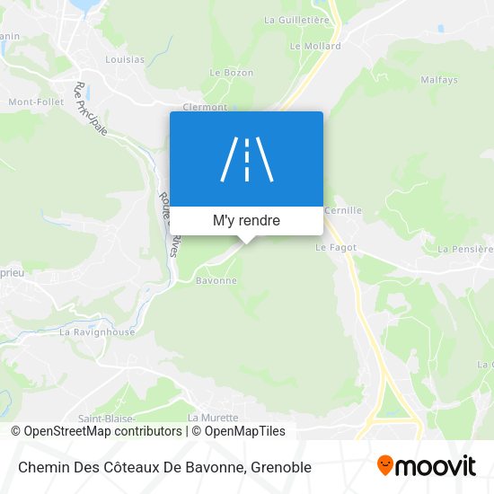 Chemin Des Côteaux De Bavonne plan