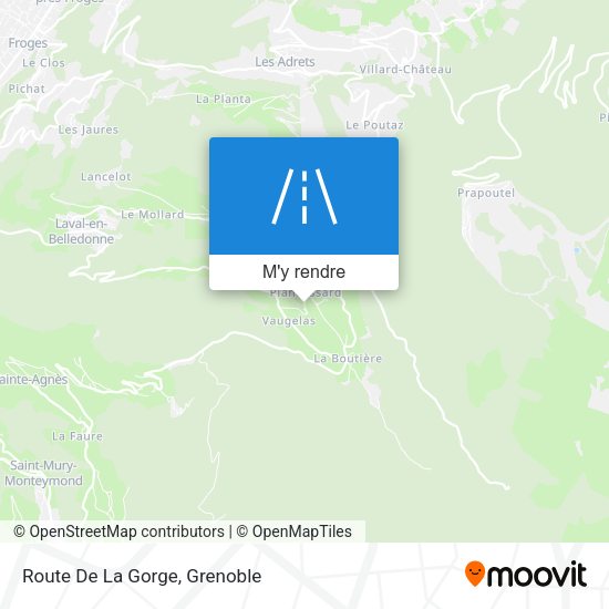 Route De La Gorge plan
