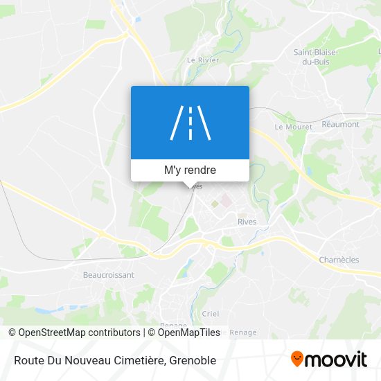 Route Du Nouveau Cimetière plan