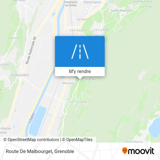 Route De Malbourget plan