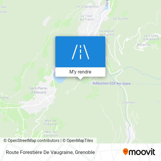 Route Forestiére De Vaugraine plan