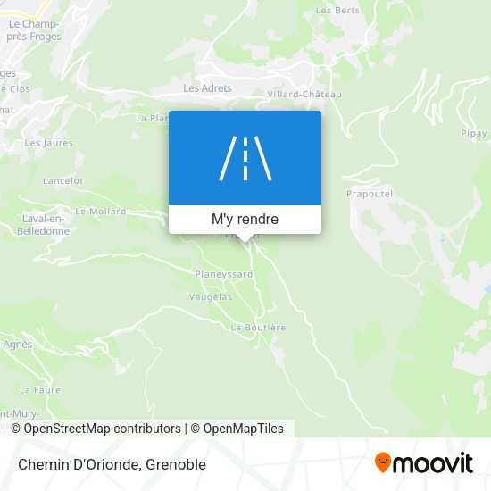 Chemin D'Orionde plan