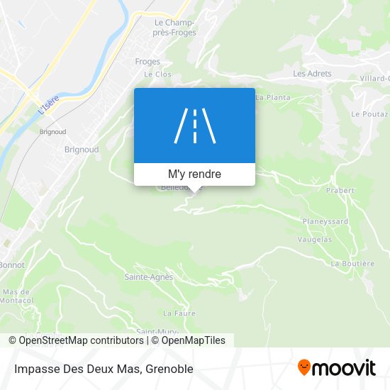Impasse Des Deux Mas plan