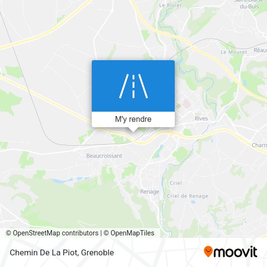 Chemin De La Piot plan