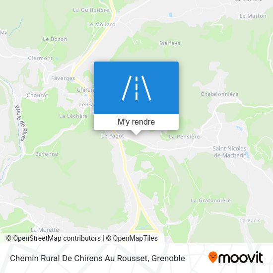 Chemin Rural De Chirens Au Rousset plan