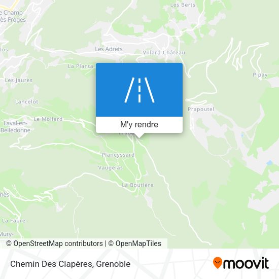 Chemin Des Clapères plan