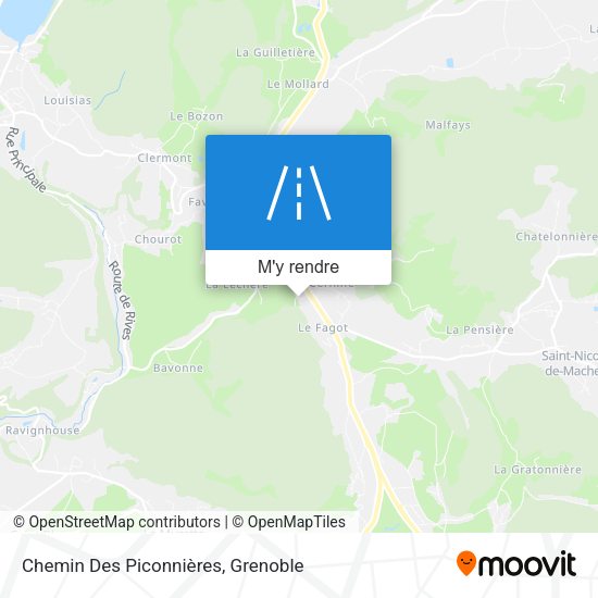 Chemin Des Piconnières plan