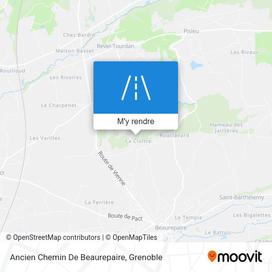 Ancien Chemin De Beaurepaire plan