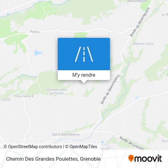 Chemin Des Grandes Poulettes plan