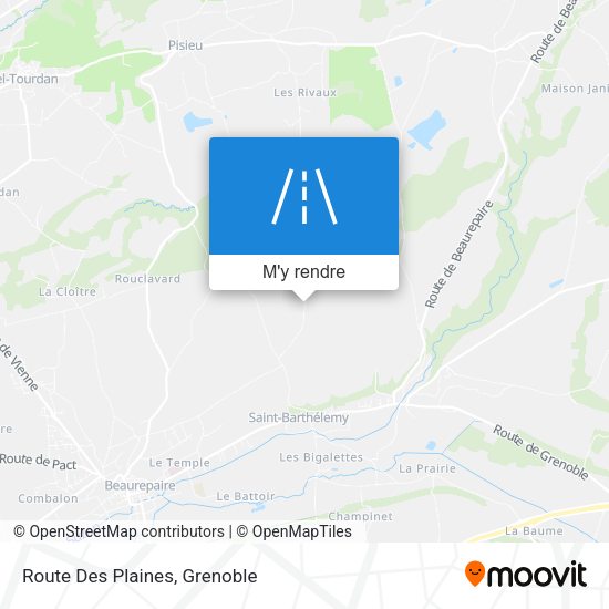 Route Des Plaines plan