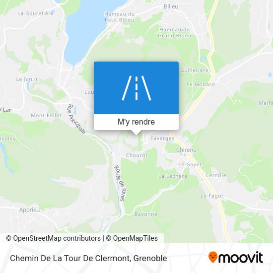 Chemin De La Tour De Clermont plan