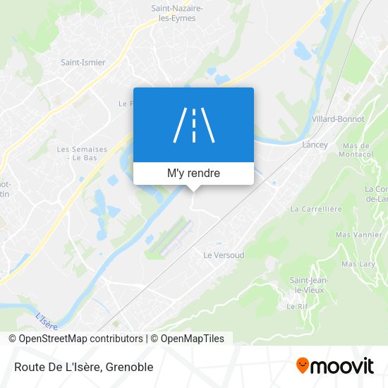 Route De L'Isère plan