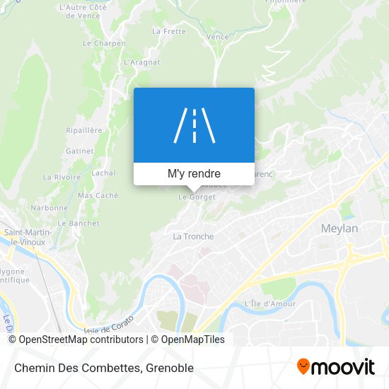 Chemin Des Combettes plan