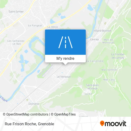 Rue Frison Roche plan