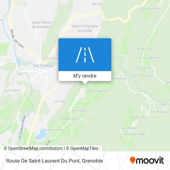 Route De Saint-Laurent Du Pont plan