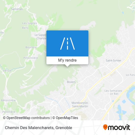 Chemin Des Malencharets plan