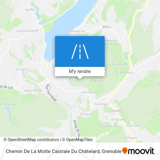 Chemin De La Motte Castrale Du Châtelard plan