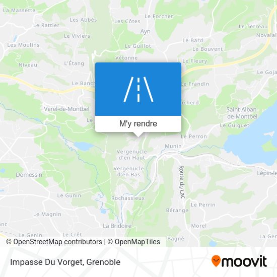 Impasse Du Vorget plan