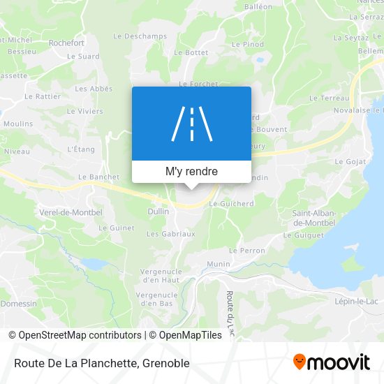 Route De La Planchette plan