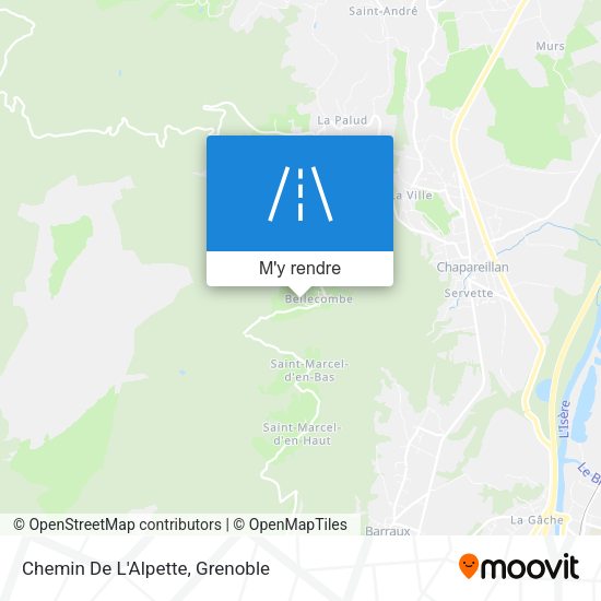 Chemin De L'Alpette plan