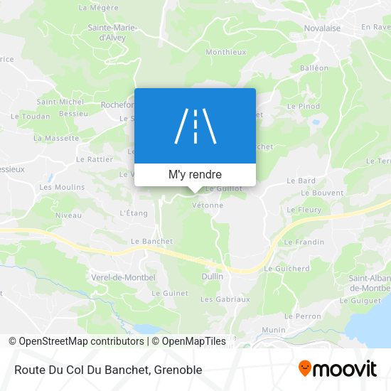Route Du Col Du Banchet plan