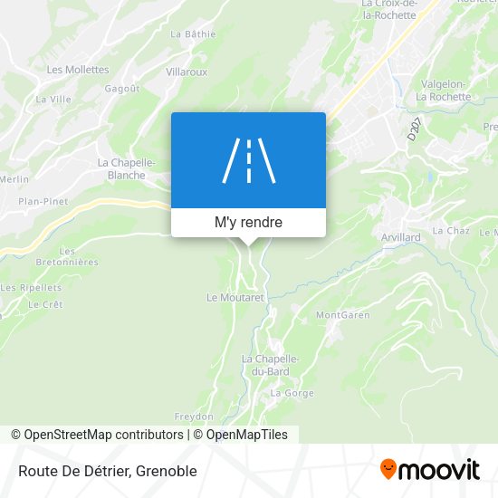 Route De Détrier plan