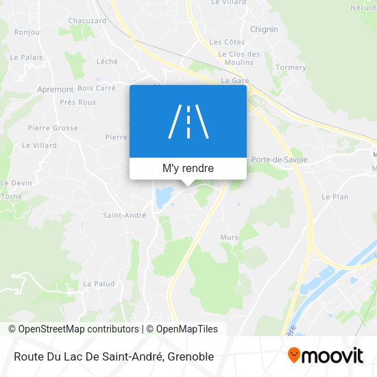 Route Du Lac De Saint-André plan