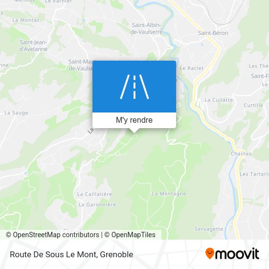 Route De Sous Le Mont plan
