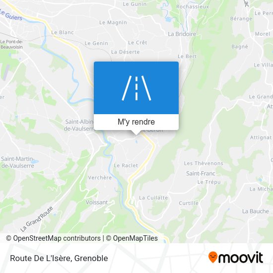 Route De L'Isère plan