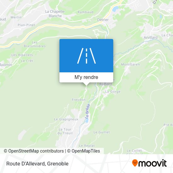 Route D'Allevard plan