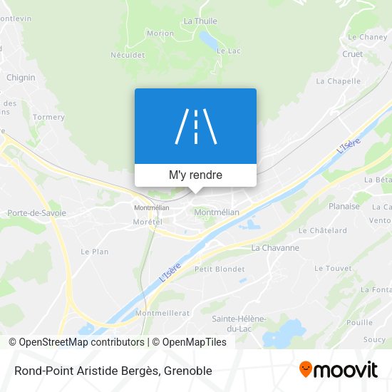 Rond-Point Aristide Bergès plan
