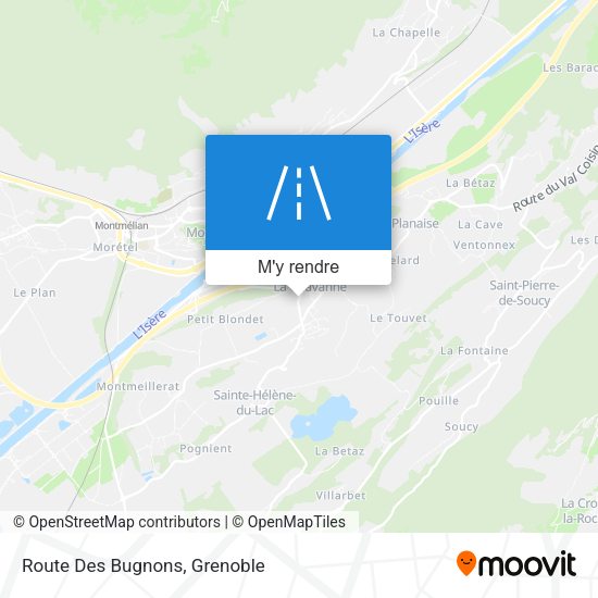 Route Des Bugnons plan