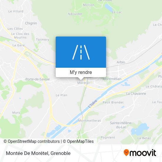 Montée De Morétel plan