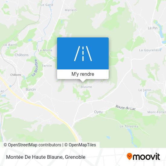 Montée De Haute Blaune plan