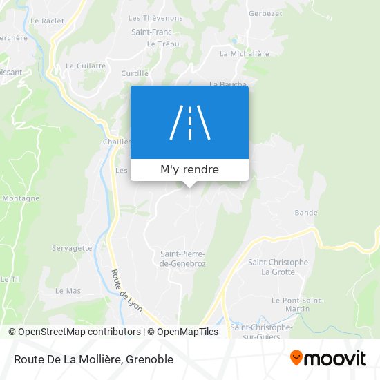 Route De La Mollière plan