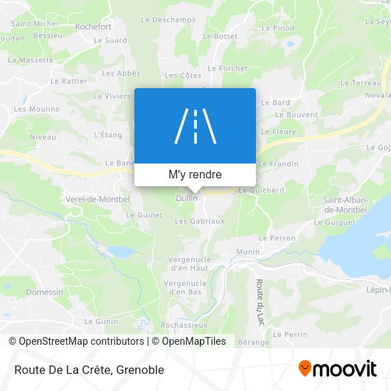 Route De La Crête plan