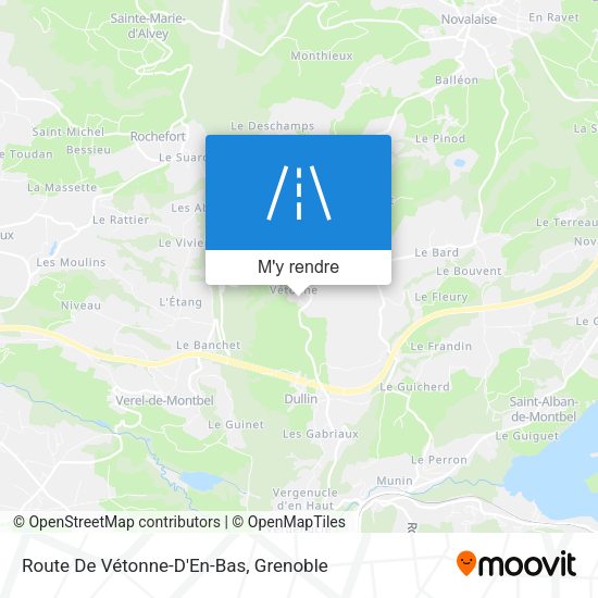 Route De Vétonne-D'En-Bas plan