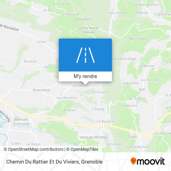 Chemin Du Rattier Et Du Viviers plan