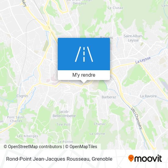 Rond-Point Jean-Jacques Rousseau plan