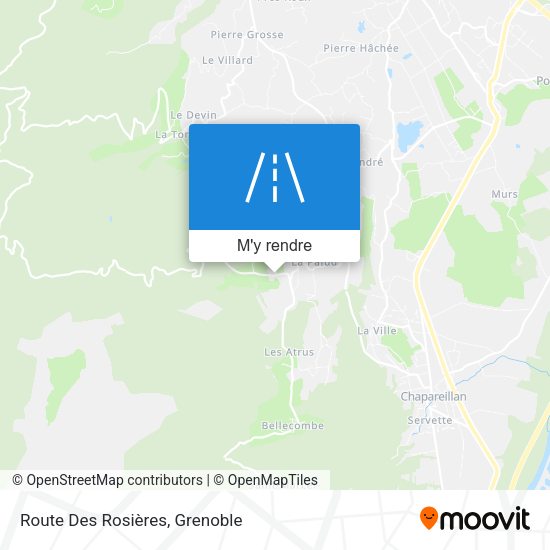 Route Des Rosières plan