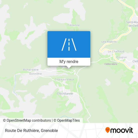 Route De Ruthière plan