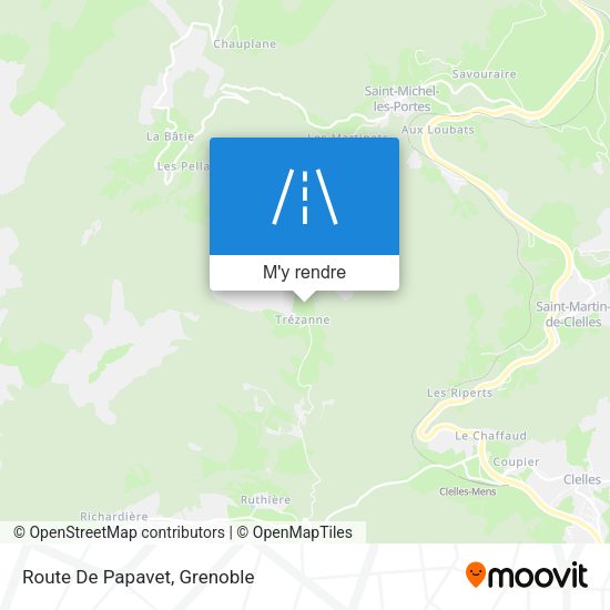 Route De Papavet plan