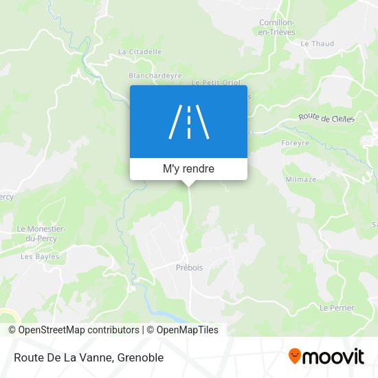 Route De La Vanne plan