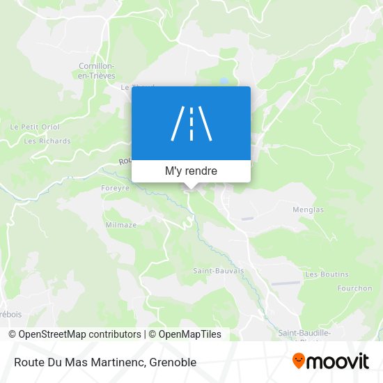 Route Du Mas Martinenc plan