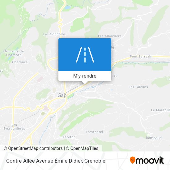 Contre-Allée Avenue Émile Didier plan
