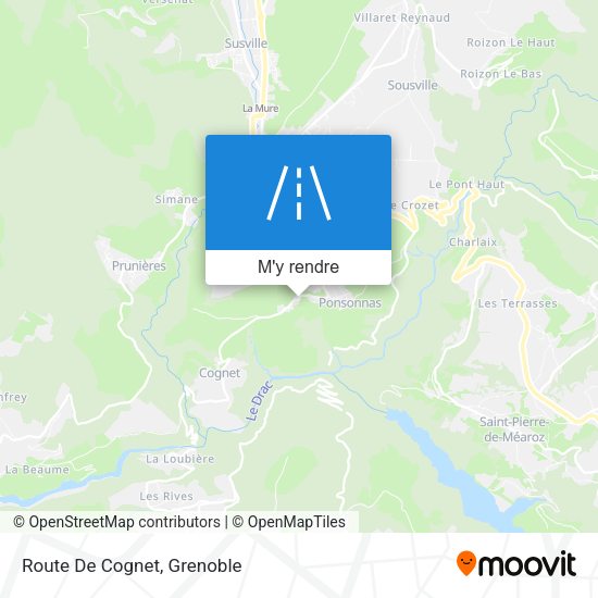 Route De Cognet plan
