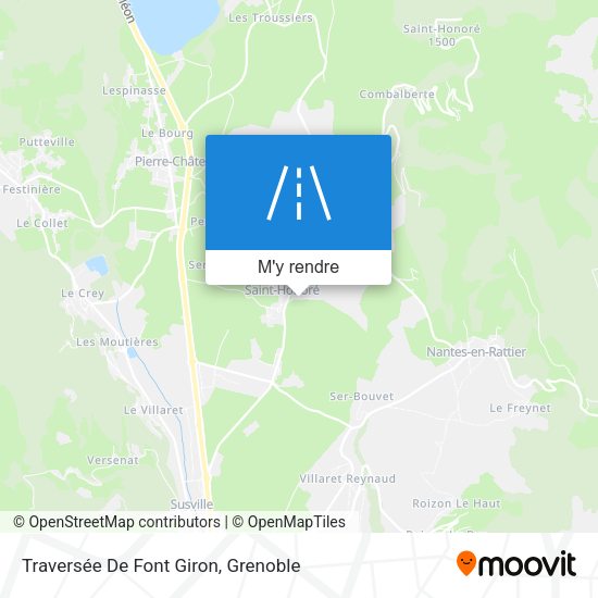 Traversée De Font Giron plan