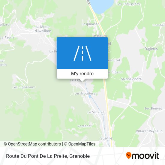 Route Du Pont De La Preite plan